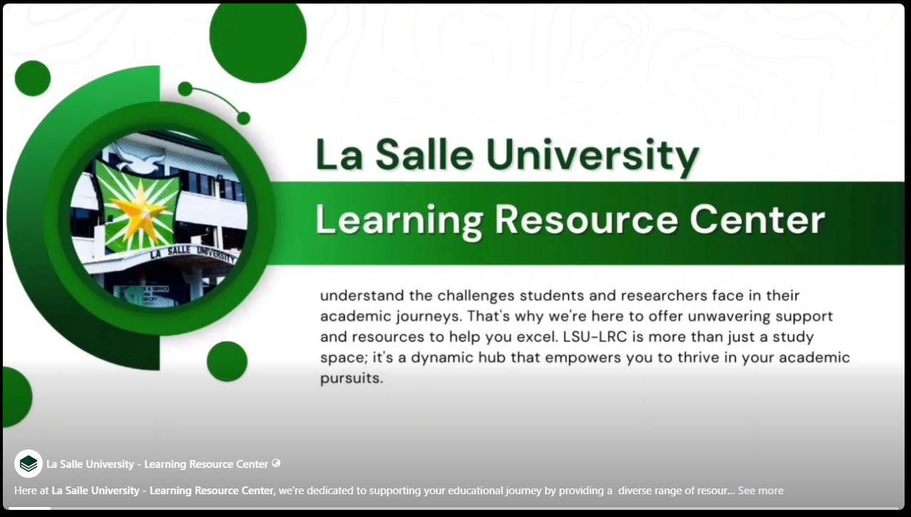 La Salle University Learning Resource Center | LSU